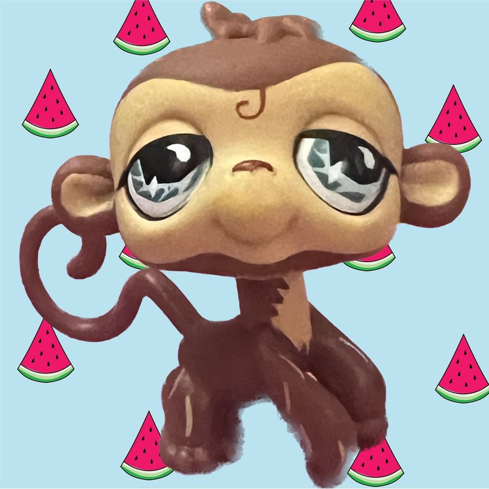 MONKEY #485 - Authentic Littlest Pet Shop - Hasbro LPS
